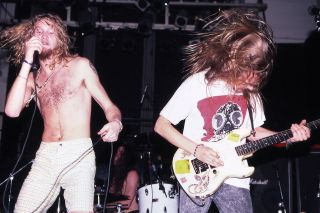 Layne and Jerry performing at the Limelight in New York City, October 27, 1990