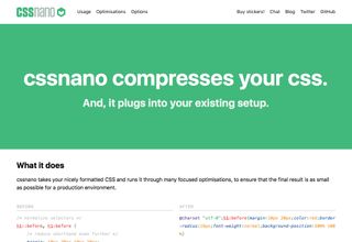 cssnano takes your nicely formatted CSS and runs it through many focused optimisations