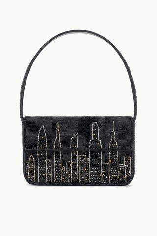 Staud Tommy Beaded Bag in NYC Skyline 