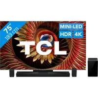 TCL QD Mini-led C81K 4K (2025) - 75 inch + TCL Q85H PRO van &euro;2.698 voor &euro;2.159