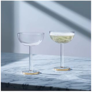 LSA Luca Set of 2 Coupe Glasses
