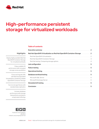 Table of contents page of the whitepaper