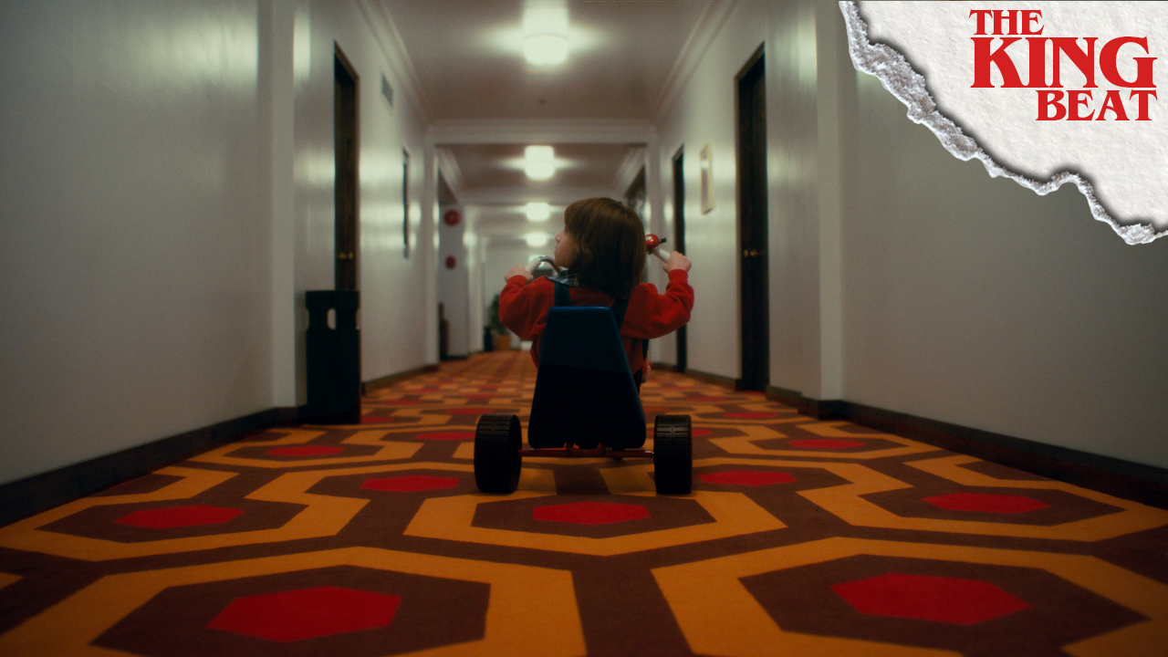 Danny on trike in the Overlook Hotel in Doctor Sleep King Beat