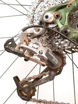 The new X.9 rear derailleur held up well