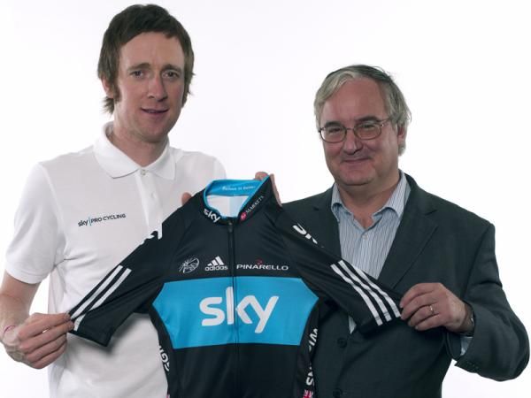 Tim Howkins, Chief Executive of IG Group, and Bradley Wiggins