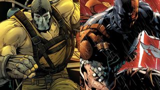 DC Comics artwork of Bane and Deathstroke