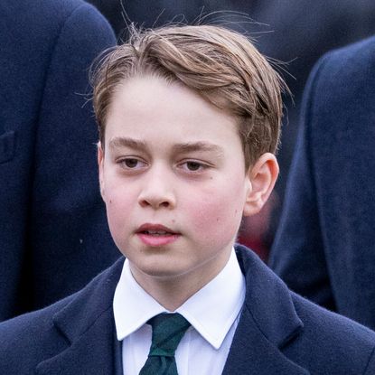 Prince George wears a suit and tie to church in Sandringham on Christmas Day in 2024