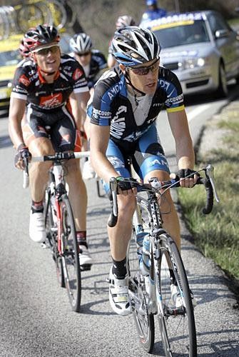America's Tom Danielson rides on