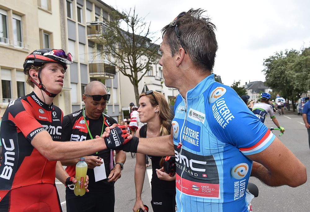 Philippe Gilbert and Dylan Teuns