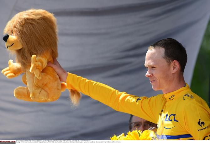 of the Stage Four stand on the podium.