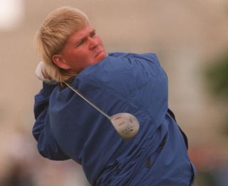 John Daly letting rip with his Wilson Invex driver at St Andrews in 1995