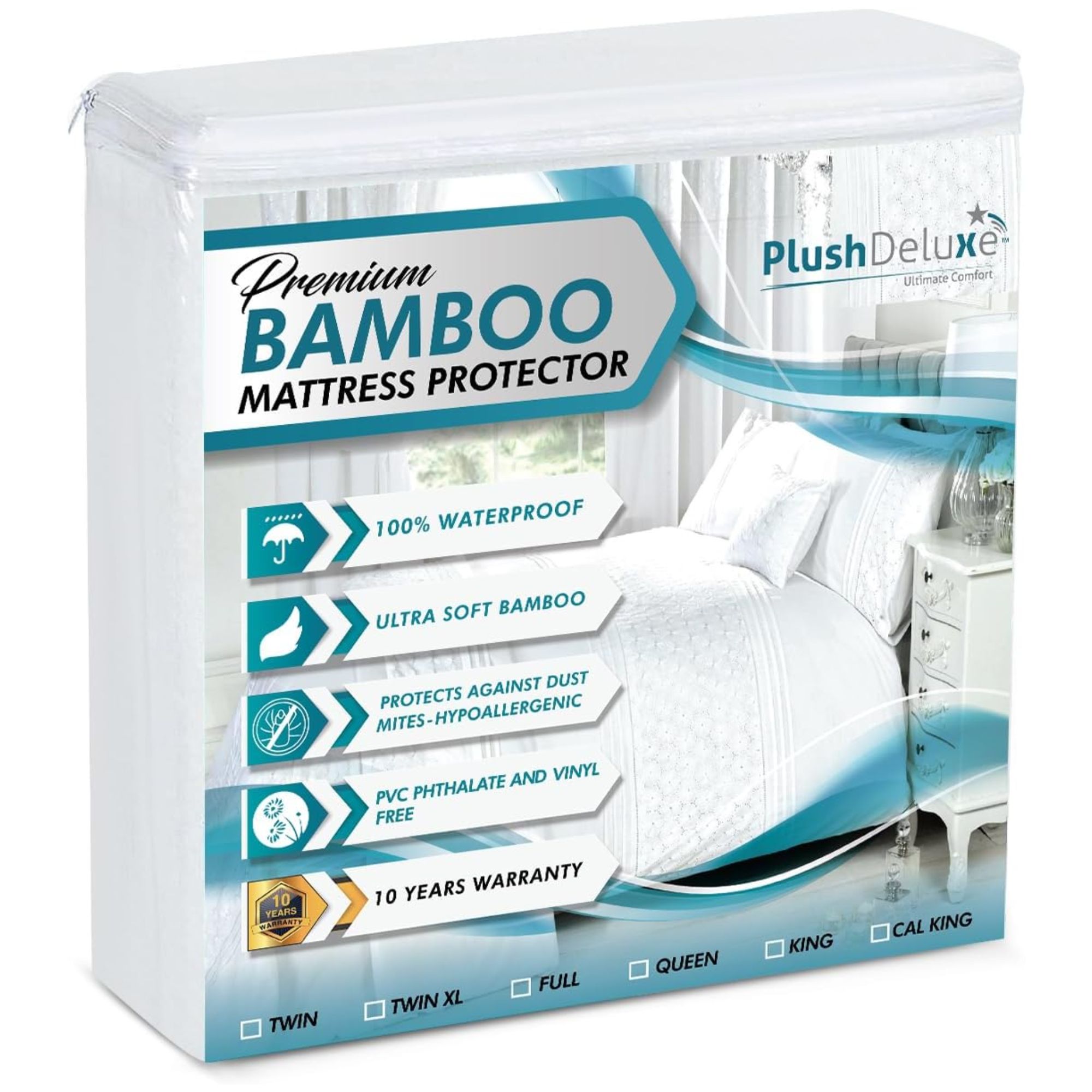 Bamboo mattress protector