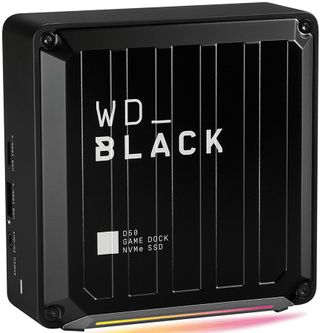 Wd Black D50 Game Dock Nvme Thunderbolt 3 Ssd Front Se Crop