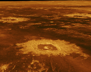 The surface of Venus, as imaged by NASA's Magellan spacecraft.