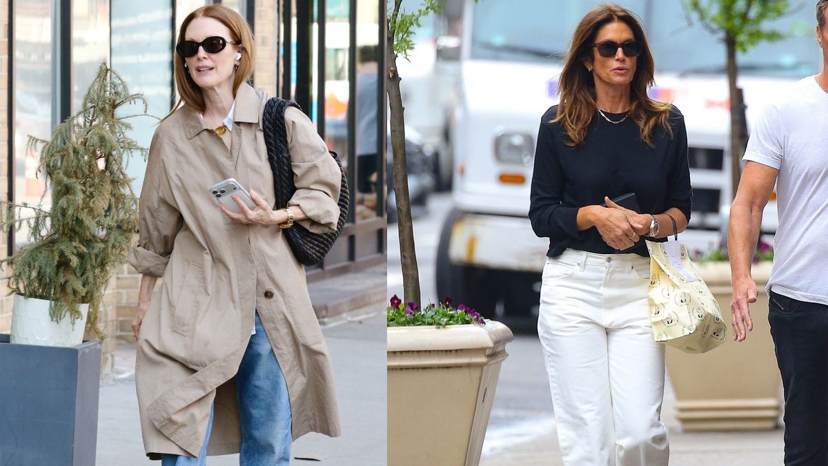 Celebs in Their 60s Are Styling Jeans With This One Sneaker Color Trend