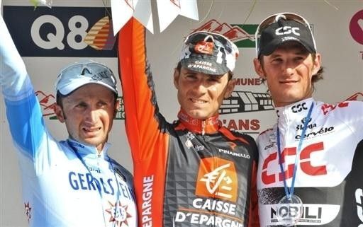 The podium in Li&egrave;ge: