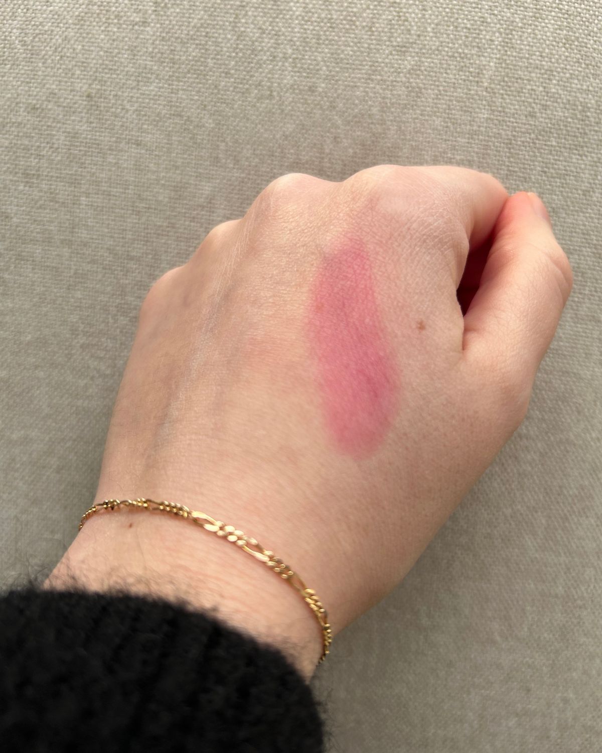 a swatch of the milk makeup cooling water jelly tint
