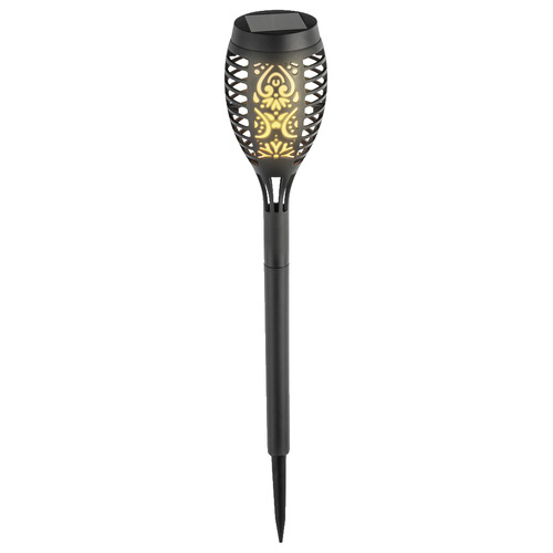 Black Solar LED flickering Torches