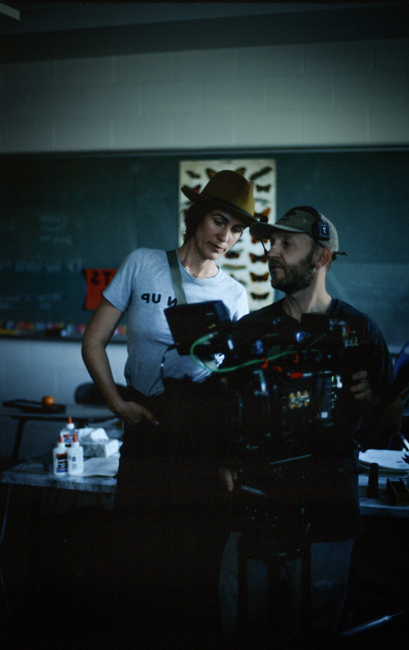 woman directing a film