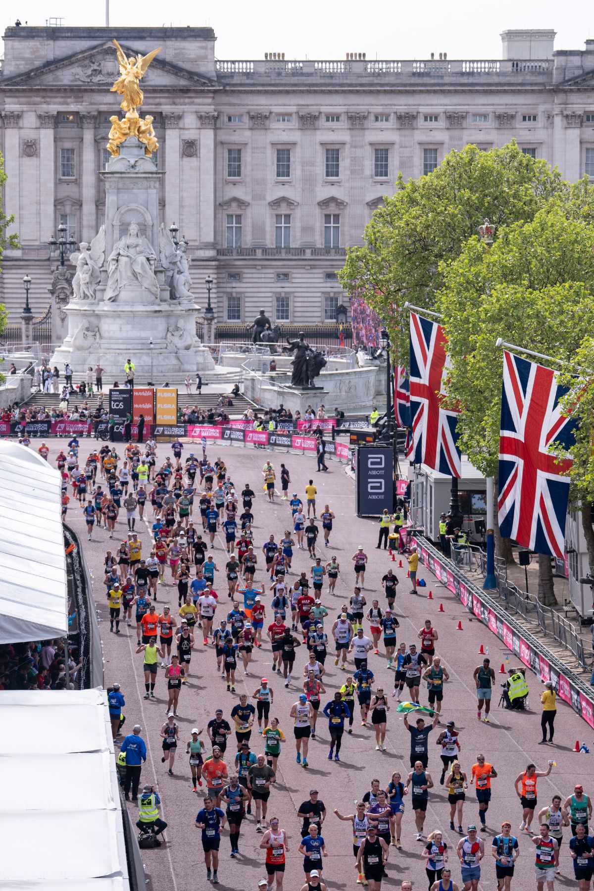 The finish line of the London Marathon 2026