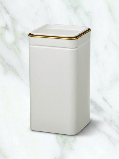 Blomning Tin With Lid - Off-White