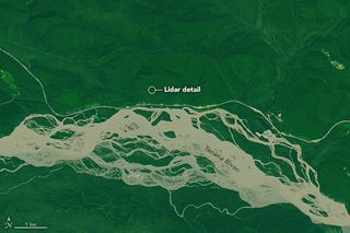 The Landsat 8 satellite acquired this view of the views of Tanana Valley in Alaska.