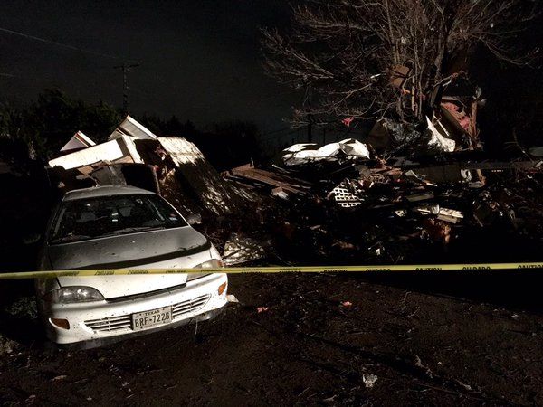 Tornado damage in Glenn Heights, Texas