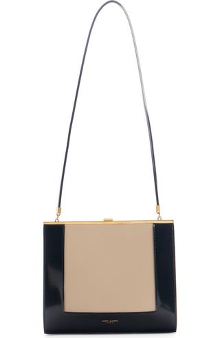 Small Sac Colorblock Leather Shoulder Bag