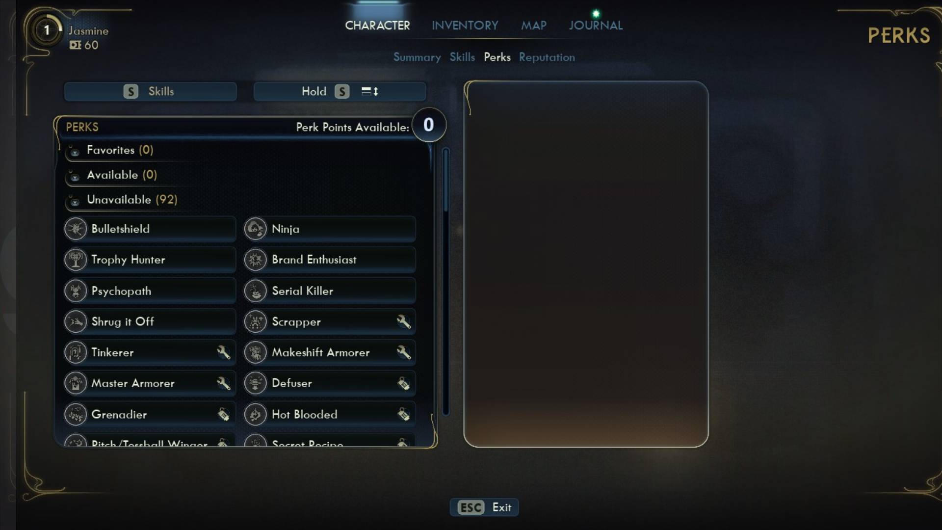 The Outer Worlds 2 full perk list