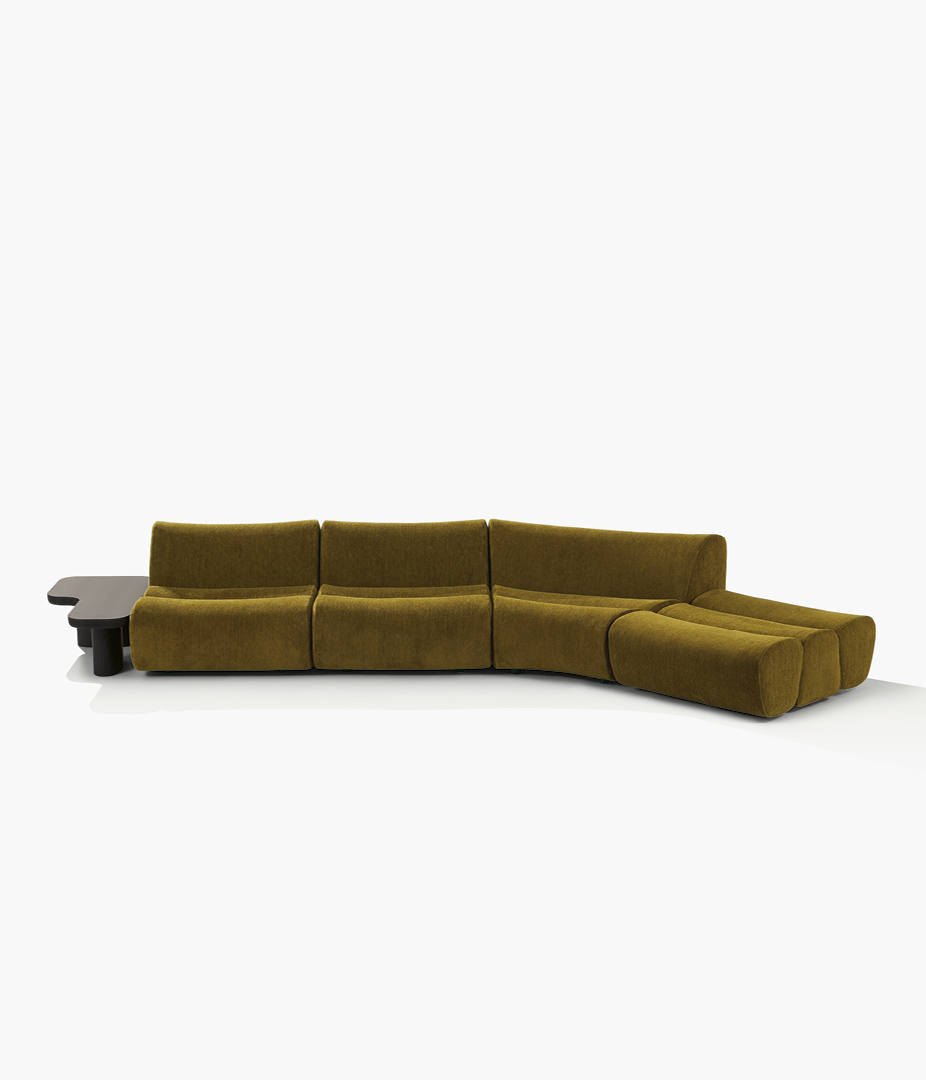 MIlan Design Week Poliform Ernest green sofa