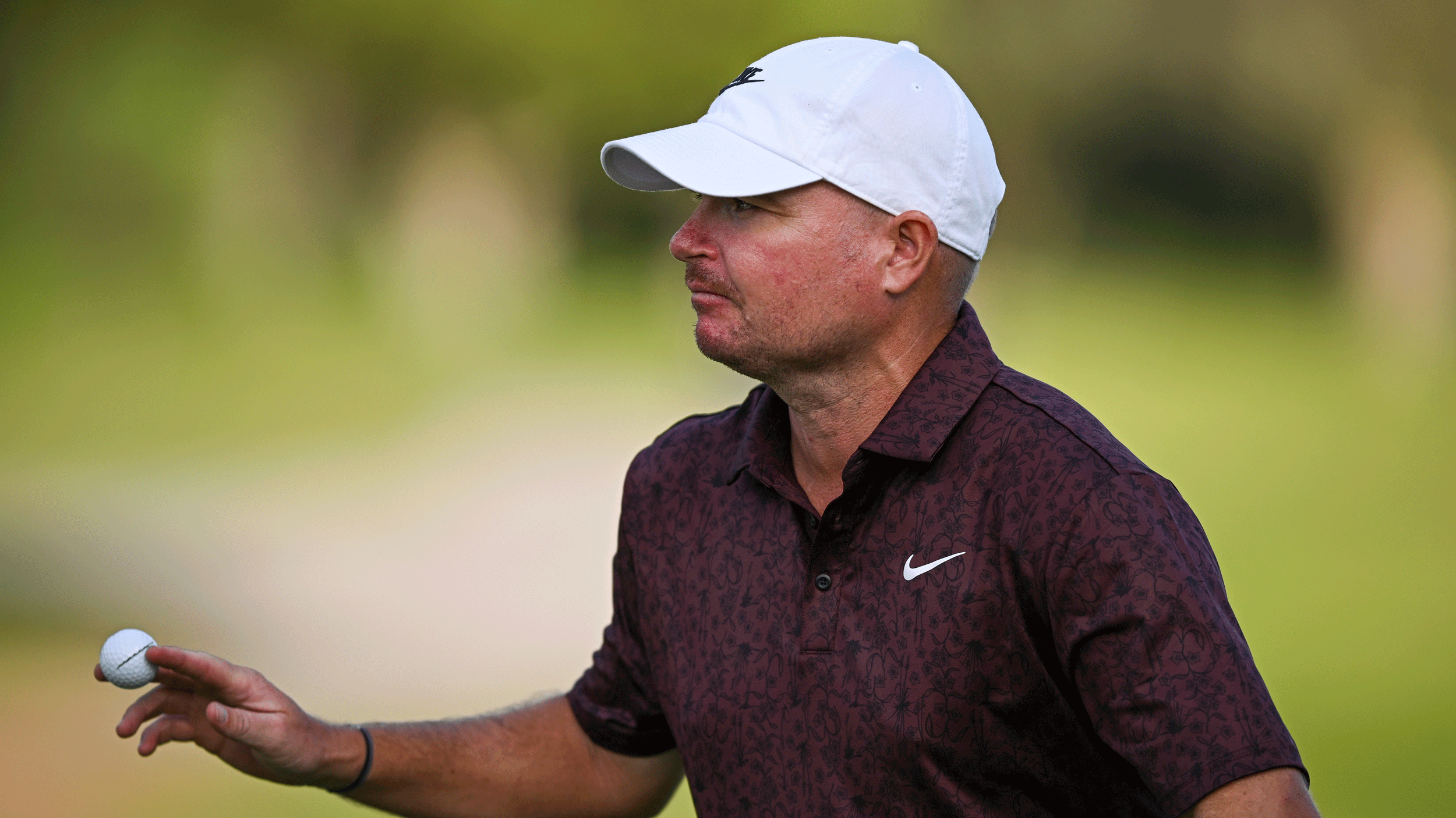 James Morrison holds his ball up to the crowd during the final round of the 2025 Rolex Grand Final