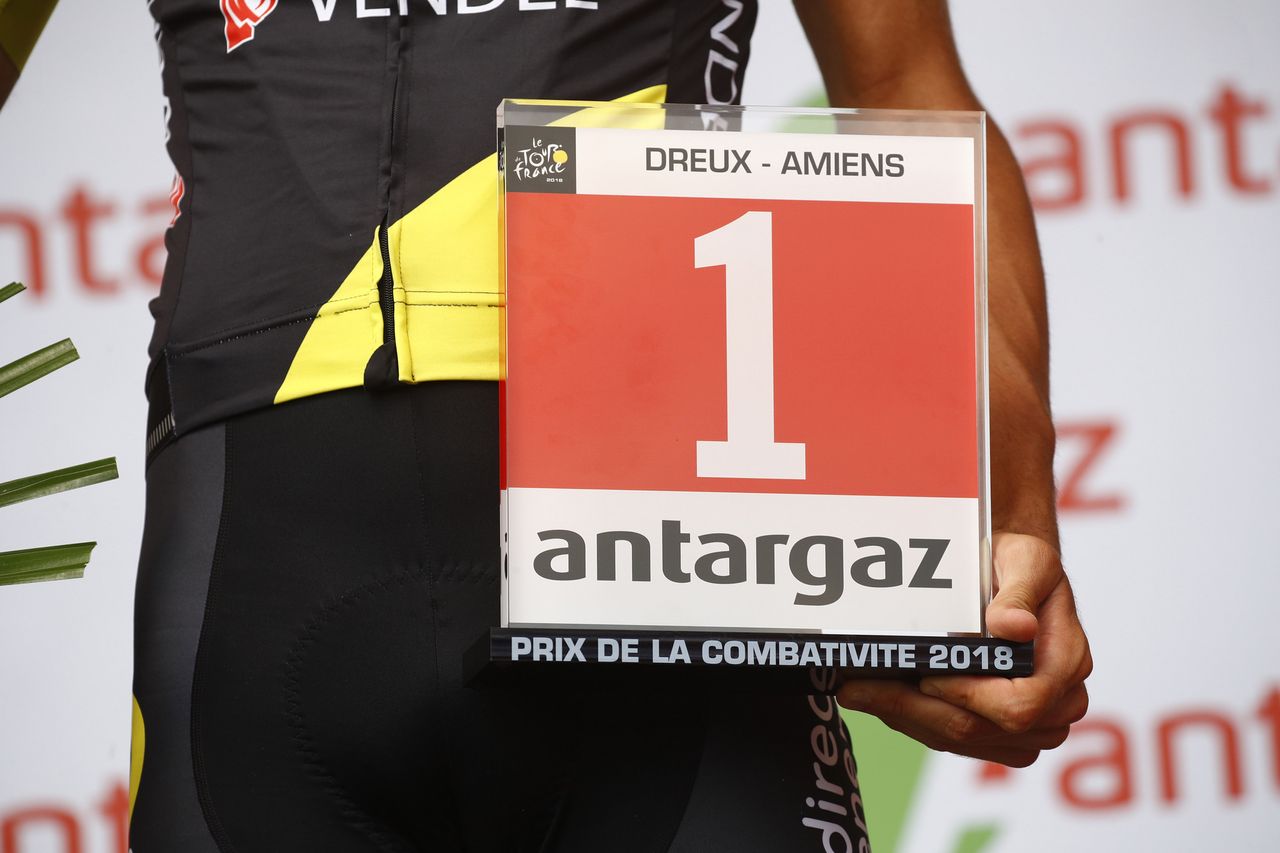 The most aggressive rider prize went to Fabien Grellier