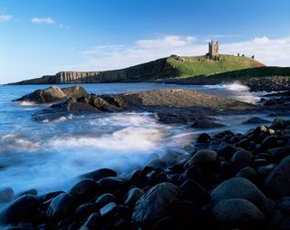 castle ruins by the sea