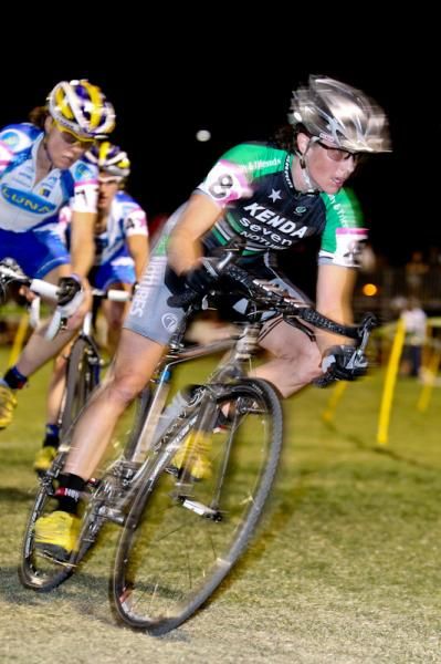 Mary McConneloug (Kenda) fought hard to hold on to third place.