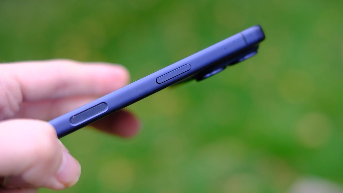 Side view of iPhone 17 Pro showing Camera Control button