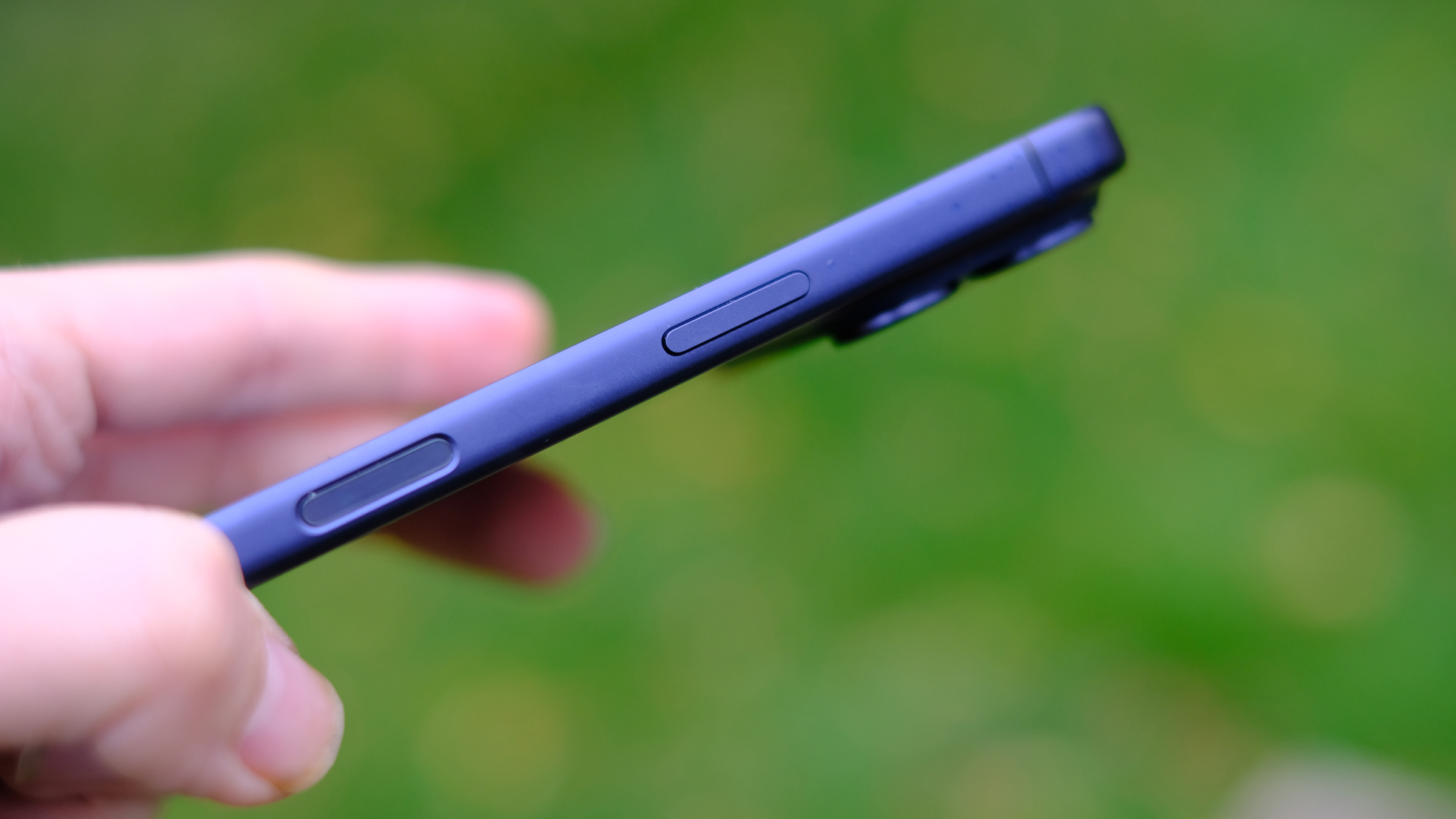 Side view of iPhone 17 Pro showing Camera Control button