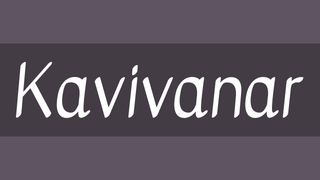 Best free fonts: Sample of Kavivanar