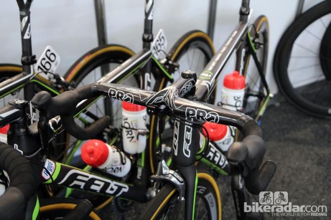 Integrated cockpits are still rare in the pro peloton but they do pop up from time to time.