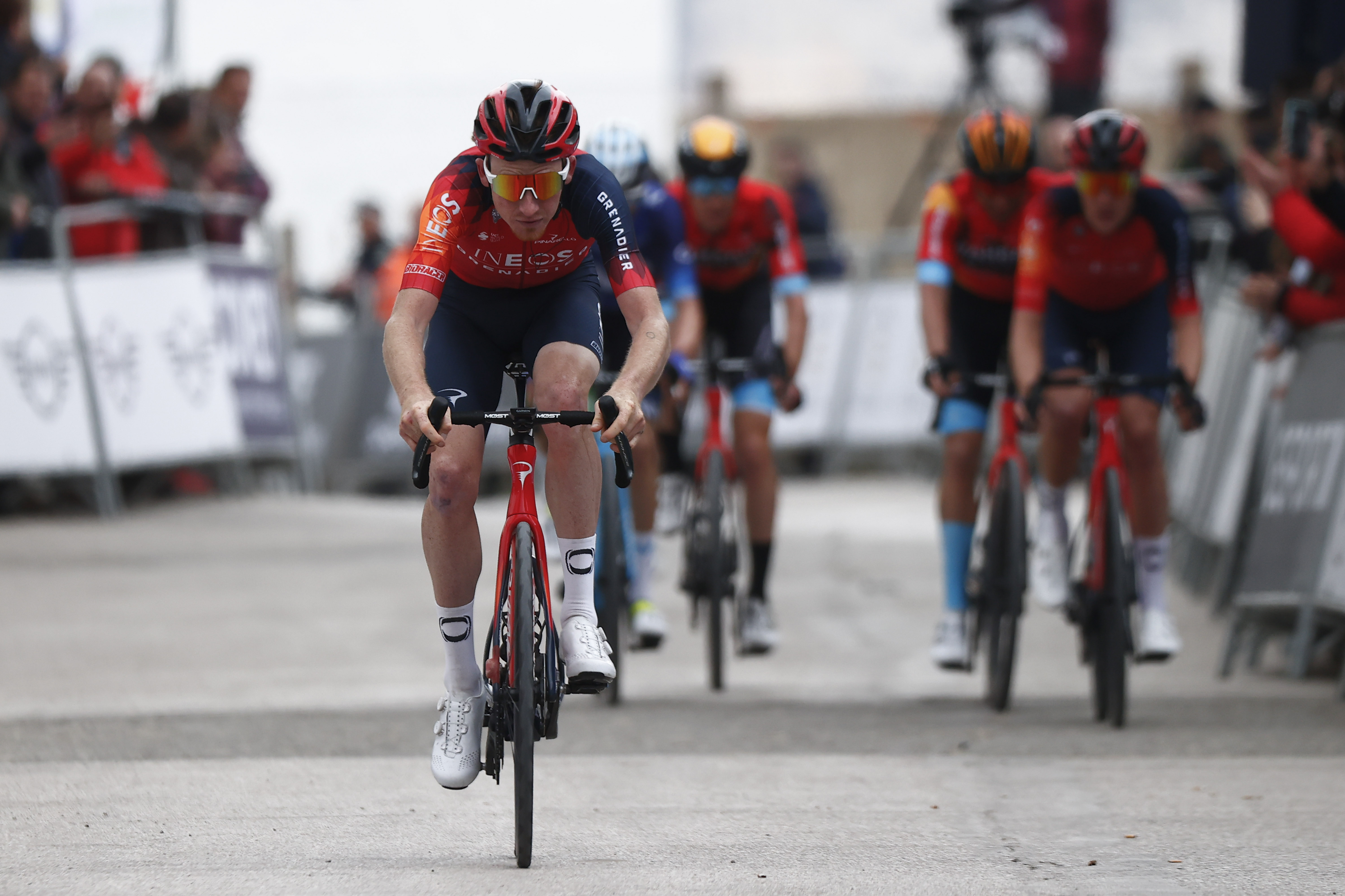 Tao Geoghegan Hart finished fifth on stage 1 of Vuelta a Andalucia Ruta Ciclista Del Sol