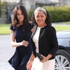 berkshire, england may 18 meghan markle and her mother, doria ragland arrive at cliveden house hotel on the national trusts cliveden estate to spend the night before her wedding to prince harry on may 18, 2018 in berkshire, england photo by steve parsons pool getty images