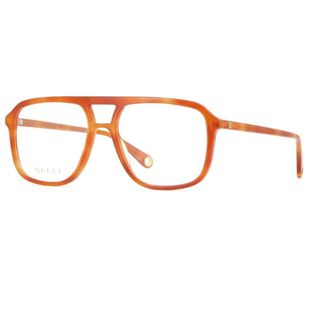 orange top bar glasses