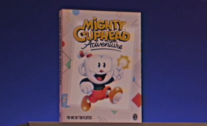 A box with "Mighty Cuphead Adventure" on it.