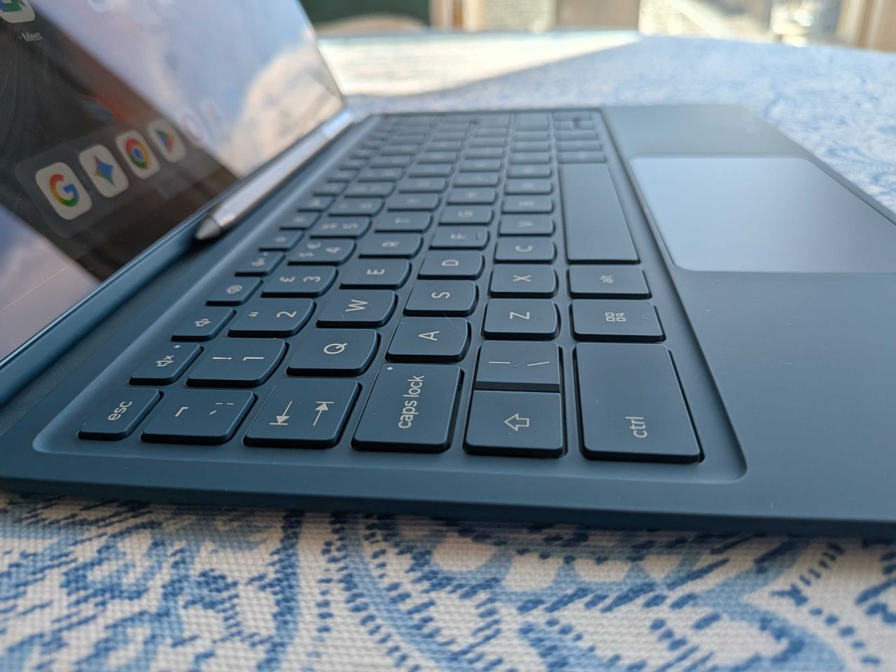 A Lenovo Yoga Tab Plus on a table