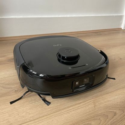 Eufy Robot Vacuum Omni E25 on wood-effect flooring