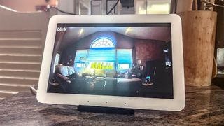 Blink Mini 2 shows camera feed on Echo Hub smart display