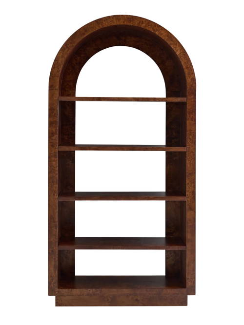 Prescott Burl Bookcase