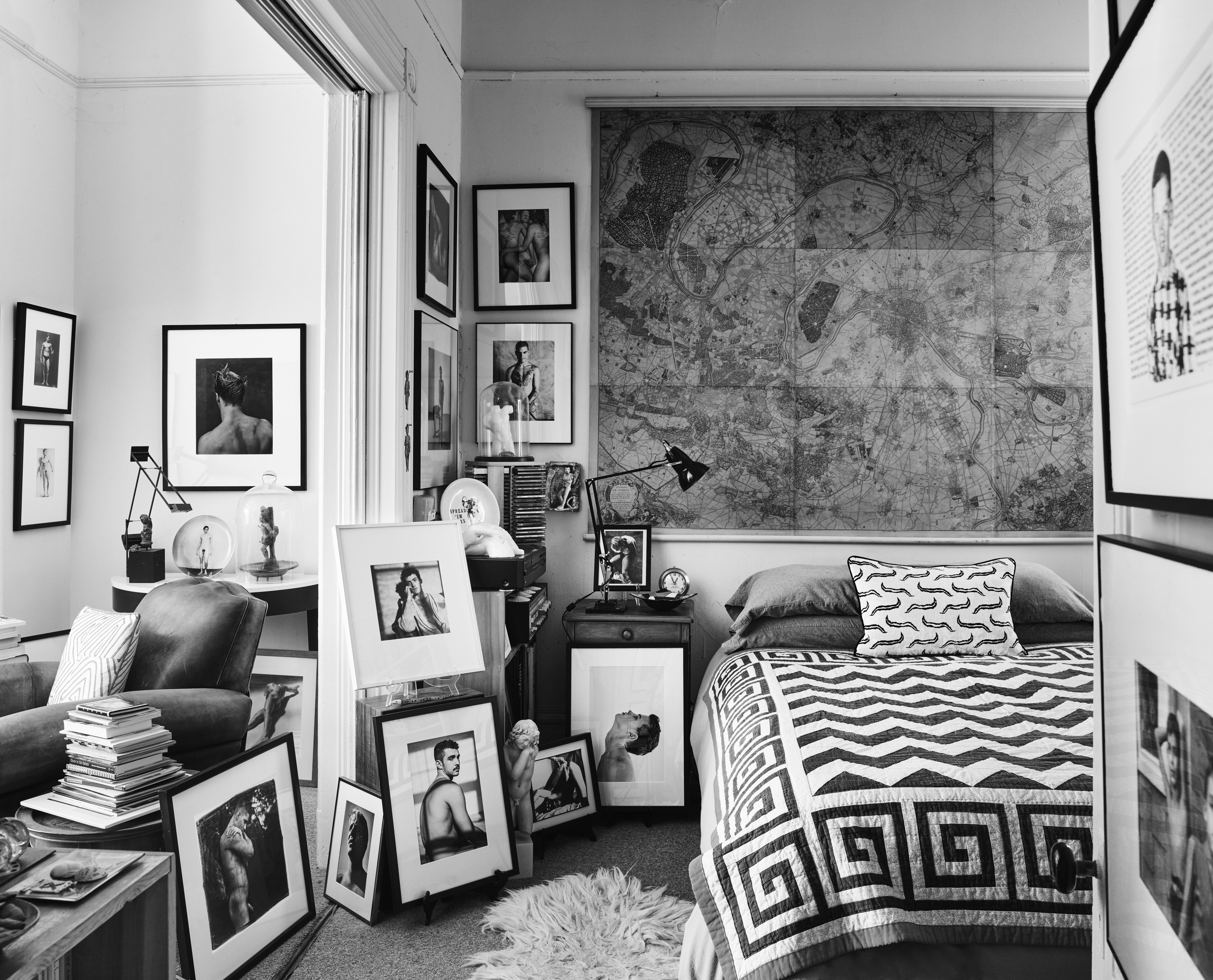 Ron Zuckerman San Francisco Apartment with a collection of nudes