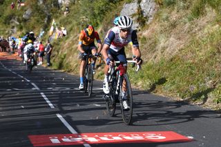 CANTAL FRANCE SEPTEMBER 11 Richie Porte of Australia and Team Trek Segafredo during the 107th Tour de France 2020 Stage 13 a 1915km stage from ChtelGuyon to Pas de PeyrolLe Puy Mary Cantal 1589m TDF2020 LeTour on September 11 2020 in Cantal France Photo by Tim de WaeleGetty Images