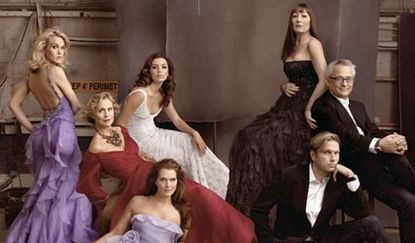 Badgley Mischka 20th Anniversary ads - Eva Longoria, Carrie Underwood, Brooke Shields, Lauren Hutton and Anjelica Huston