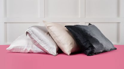 Best silk pillowcase own imagery of pillows stacked 